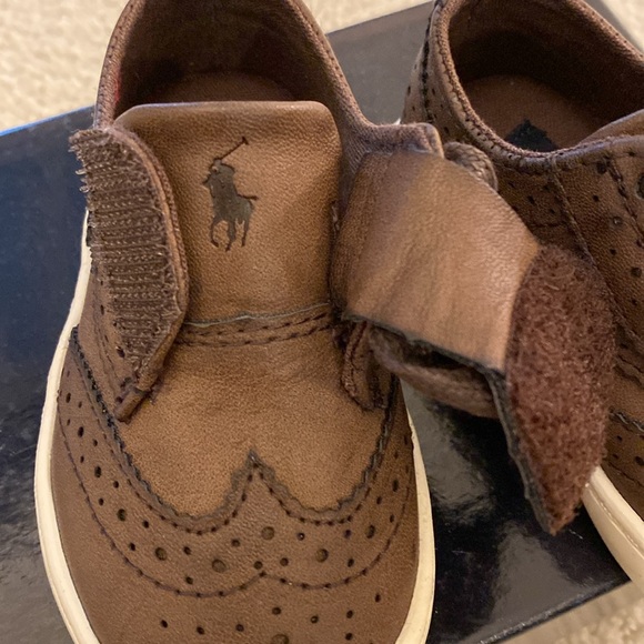 NEW Toddler Polo Ralph Lauren EZ Alex Wingtip Oxfords - Picture 3 of 5